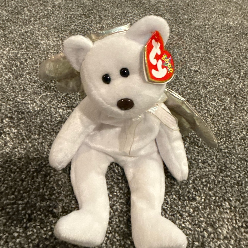 Ty White Angel Bear with Wings Halo 2